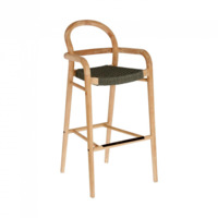 Настоящее фото товара Барный стул Лесной серо-зеленый, произведённого компанией ChiedoCover
