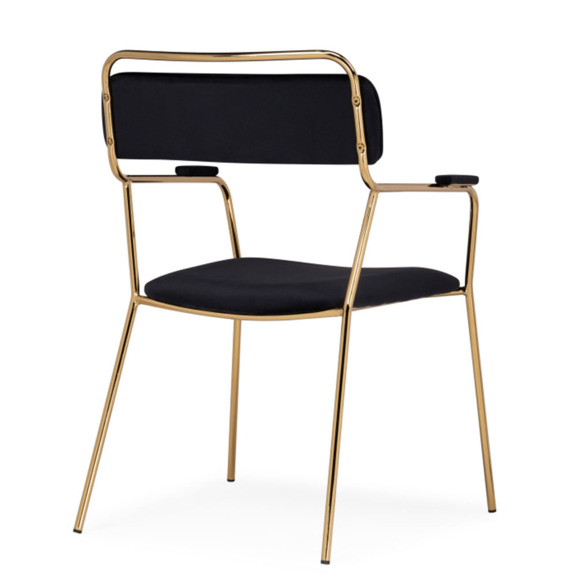 Кресло Aspen, золотой, черный Кресло Aspen, золотой, черный - фото 3