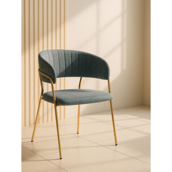 Стул Kamelia gray / gold - фото 6