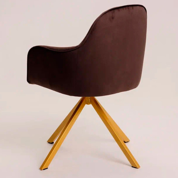 Кресло Сета, пирамида, коричневый, золотой - фото 5