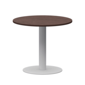 Фотография товара Стол круглый, дуб венге, белый, D90 от компании ChiedoCover.
