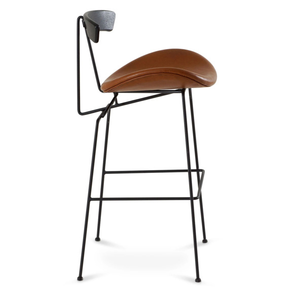 Барный стул Бонни, коричневый, черный - фото 4