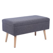 Фотография товара Банкетка Сторми с ящиком, темно-серый от компании ChiedoCover.