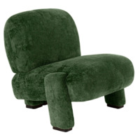 Настоящее фото товара Кресло Orli, темно-зеленый, черный, произведённого компанией ChiedoCover