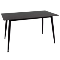 Настоящее фото товара Стол обеденный Glory, черный, произведённого компанией ChiedoCover