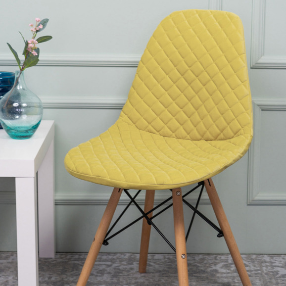 Чехол Е07 на стул Eames, горчичный - фото 8