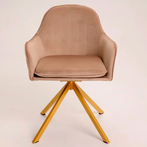 Кресло Сета, пирамида, бежевый, золотой - фото 7