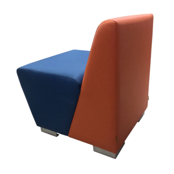 Секция Бальдор одноместная, оранжево-синяя - фото 7