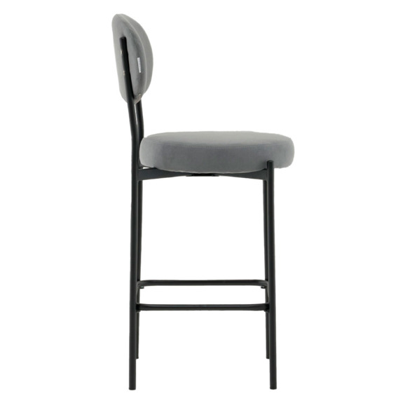 Стул Полубарный Бриф DD велюр серый Стул Полубарный Бриф DD велюр серый - фото 4