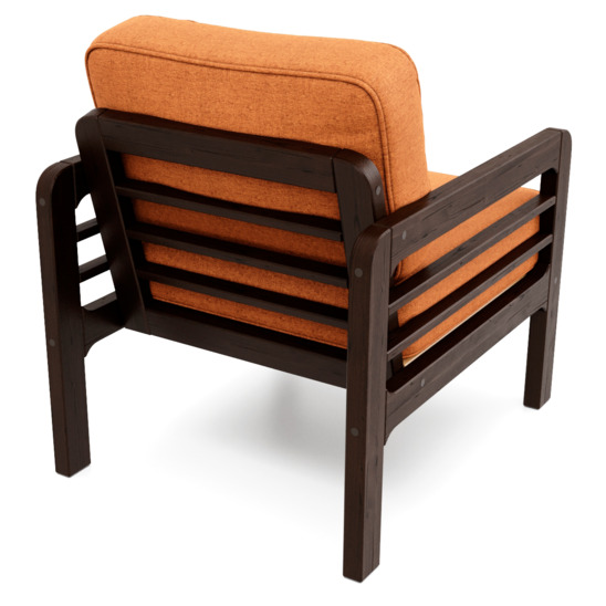 Кресло Эмма, оранжевое - фото 4
