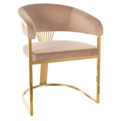 Фотография товара Стул кухонный Meter, бежевый, золотой от компании ChiedoCover.