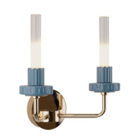 Настоящее фото товара Бра светодиодное Луч 2 Ательери, синий, произведённого компанией ChiedoCover