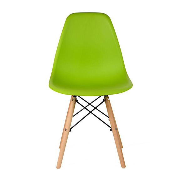 Стул пластиковый Eames, бук, зеленый - фото 2