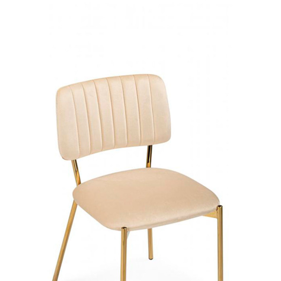 Стул на металлокаркасе Armond beige / gold Стул на металлокаркасе Armond beige / gold - фото 5