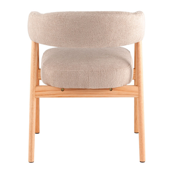 Стул обеденный Zubo с деревянными ножками, бежевый Стул обеденный Zubo с деревянными ножками, бежевый - фото 4