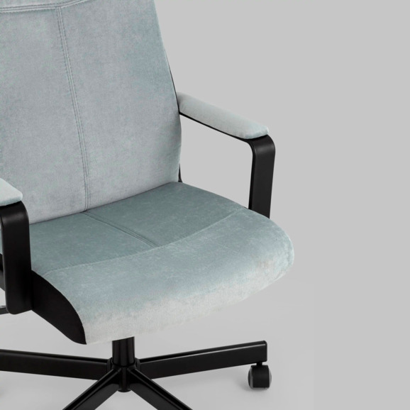 Кресло руководителя TopChairs ST-DOMINGO, серо-голубой - фото 6