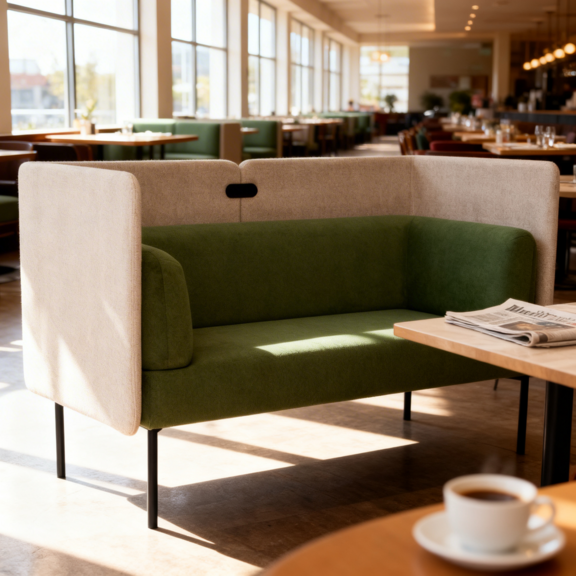 Фотография в интерьере товара Диван Гарда с экраном, велюр Гэлакси Лайт 09, ножки металл черный муар от компании ChiedoCover.