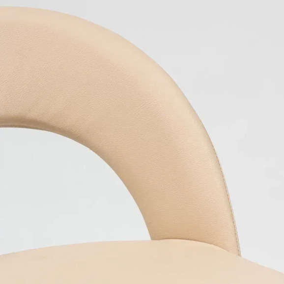 Стул Пиннате, пирамида, бежевый, серебро, экокожа - фото 6