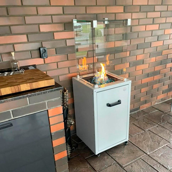 Уличный газовый обогреватель WWT 13K White Уличный газовый обогреватель WWT 13K White - фото 2