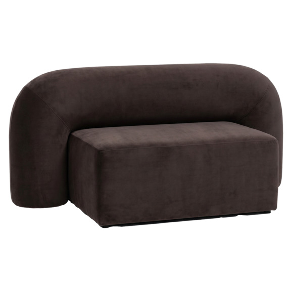 Диван Мерис, велюр коричневый - фото 1