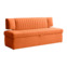 Настоящее фото товара Диван для кухни Стронго 168, оранжевый, произведённого компанией ChiedoCover