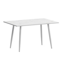 Настоящее фото товара Стол нераздвижной Бетти 1200, азул, белый муар, произведённого компанией ChiedoCover