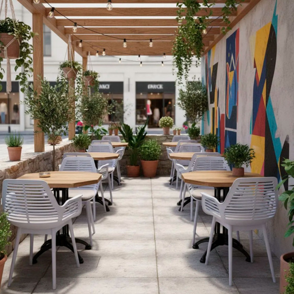 Стул пластиковый Майдо, голубой - фото 5