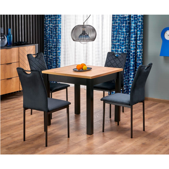 Стол обеденный Paisley, дуб артизан, черный Стол обеденный Paisley, дуб артизан, черный - фото 3