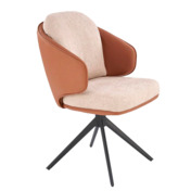 Фотография товара Стул кухонный Oasis, коричневый, бежевый, черный от компании ChiedoCover.