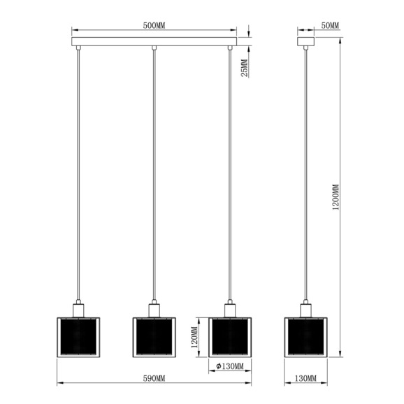  Подвесной светильник V2872-3P Brizzi 3*E14*40W - фото 3