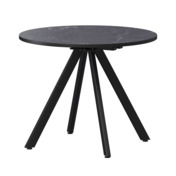 Фотография товара Стол нераздвижной Лаки мини 900мм, даркстоун, черный муар от компании ChiedoCover.