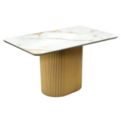 Фотография товара Стол Festa, керамогранит Calacatte gold мрамор от компании ChiedoCover.