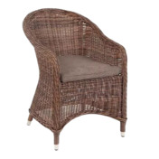Фотография товара Стул Равенна плетеный из искусственного ротанга, коричневый от компании ChiedoCover.