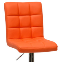 Барный стул Лагер, оранжевая кожа