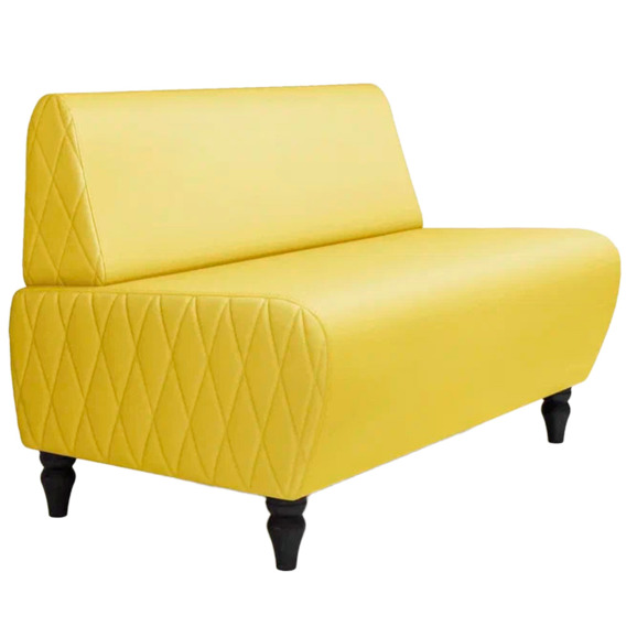 Диван Лотик, экокожа, желтый - фото 1