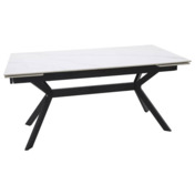 Фотография товара Стол обеденный Whisper, белый, черный от компании ChiedoCover.