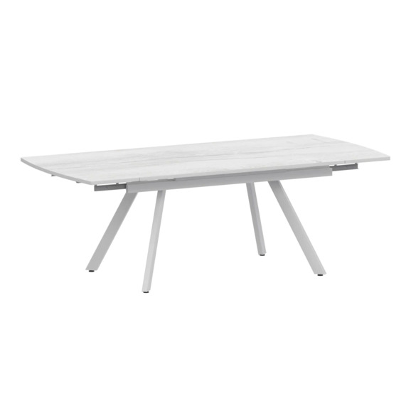 Стол раздвижной Фэйвор, фрост, белый муар - фото 1