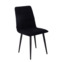 Настоящее фото товара Стул Olys, велюр Connect 99, ножки металл 32*18 Ral 9005 муар, вышивка на спинке, произведённого компанией ChiedoCover