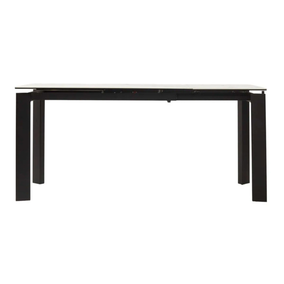 Стол Corner 120 Matte statuario Белый мрамор матовый керамика, черный каркас - фото 5