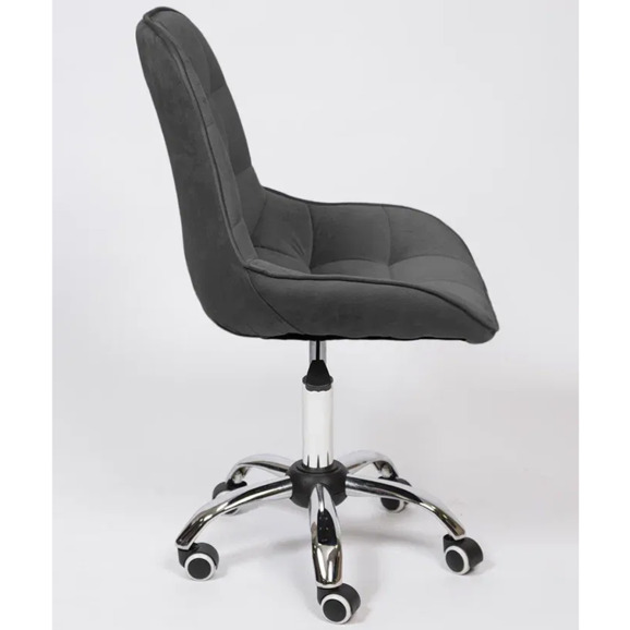 Стул Мускус, хром, темно-серый, велюр - фото 3