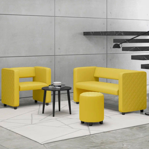 Пуф Тепал, экокожа, желтый - фото 6