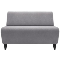 Фотография товара Диван Лотик, велюр, светло-серый от компании ChiedoCover.