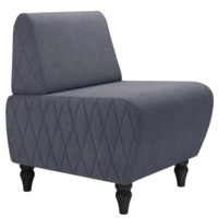 Фотография Кресло Лотик велюр, темно-серый от производителя ChiedoCover, картинка продукции, реальное фото товара Настоящее фото товара Кресло Лотик велюр, темно-серый, произведённого компанией ChiedoCover