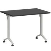 Фотография товара Стол мобильный складной графит, белый, 25 мм, 100*70 от компании ChiedoCover.