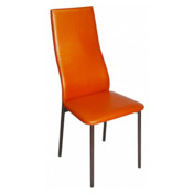 Фотография товара Стул Lima, ножки черные, оранжевый от компании ChiedoCover.