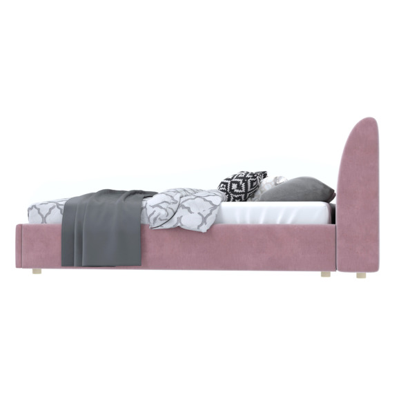 Кровать Бекка, Chenille Pink - фото 4
