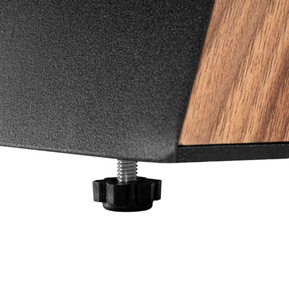 Керамический стол Симмонс 180(260)x90 statuario titan gloss / черный / орех дуб монтана - фото 8