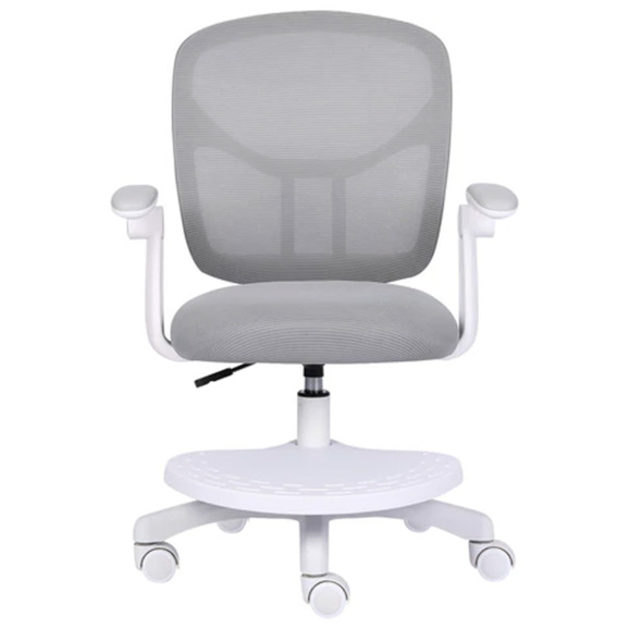 Кресло детское с подставкой для ног Скаттл, серый - фото 3