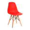 Настоящее фото товара Стул пластиковый Eames, красный, каркас бук, произведённого компанией ChiedoCover