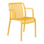 Настоящее фото товара Стул Gorg с подлокотниками, желтый, произведённого компанией ChiedoCover